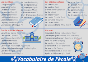 French School Vocab